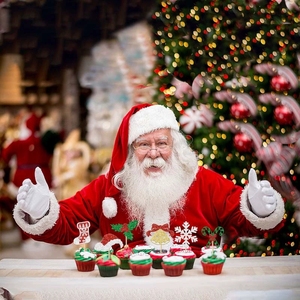 Juego de Adornos para Cupcakes Navideños con Gorros de Santa, Campanas y Copos de Nieve para Decoraciones de Fiestas Navideñas, Suministros Festivos para Hornear en Navidad - Product Image 2