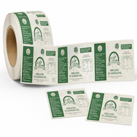 Étiquettes personnalisées pour bouteilles d'huile de cuisson 5L - Rouleaux d'autocollants en vinyle imperméables pour l'emballage d'huile de lin et d'huile comestible