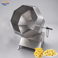Hoge capaciteit semi-automatische kleine bananenchips frituurlijn voor massaproductie van gefrituurde fruitschijfjes