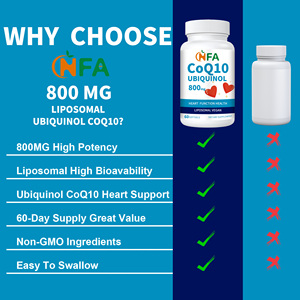 OEM/ODM COQ10 Softgels Promote Muscle & Bone Strength Formulated for Women and Men COQ10 Ubiquinol 800mg Softgels - Product Image 3