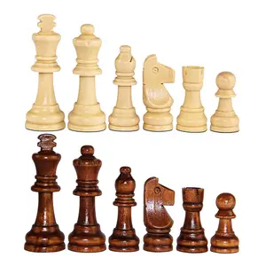 Custom Mini Different Themes Of Wooden Chess King Piece Luxury Chess Pieces Games Set