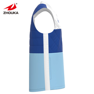 Diseño personalizado de algodón cálido a prueba de viento de fútbol chaqueta de invierno <span class=keywords><strong>Chaleco</strong></span> de entrenamiento abrigo deportes <span class=keywords><strong>acolchado</strong></span> hombres fútbol chaqueta <span class=keywords><strong>chaleco</strong></span> - Product Image 3