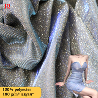 Metallischer Lamé-Strickstoff mit Glitzer, 100% Polyester für Kostüme, Tanzkleidung, besondere Anlässe.