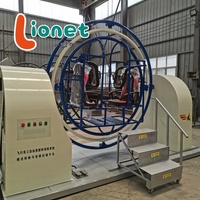 Manège commercial 3D Space Ring : équipement d'amusement rotatif pour aires de jeux, foires et événements extérieurs
