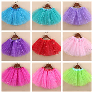 Bambini a buon mercato Tulle balletto Tutu <span class=keywords><strong>gonna</strong></span> Glitter Sparkle Tutu a strati gonne <span class=keywords><strong>con</strong></span> stelle per ragazze - Product Image 6