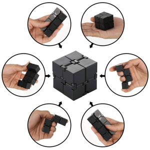 Juguete Antiestrés Portátil Personalizado de ABS para Escritorio, Cubo Infinito, Juguete para Aliviar la Ansiedad y Pasar el Tiempo - Product Image 5