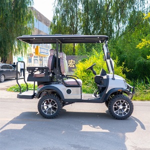 Nouvelle conception de voiturette de golf 4 places homologuée pour la route, tout-terrain, avec <span class=keywords><strong>grand</strong></span> écran tactile et batterie électrique 60v pour utilisation en <span class=keywords><strong>club</strong></span> - Product Image 6