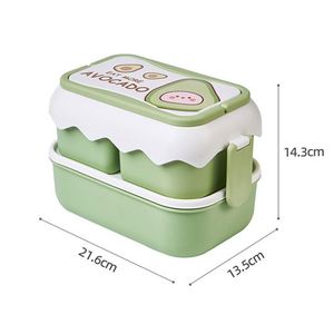 Children's <b>Lunch</b> Box with Compartments and Cutlery <b>Set</b> <b>Lunch</b> Box Leak-Proof Bento Box BPA-Free School Nursery and Excursions - Product Image 3