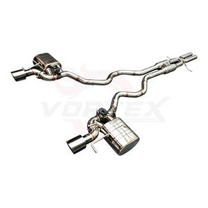 Sistema de Escape Catback con Válvulas de Acero Inoxidable Vortex para Land Rover Range Rover Sport 2018 con Doble Salida en Negro Cromado - Product Image 3