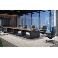 Table de salle de conférence de mobilier de bureau Dubaï élégant