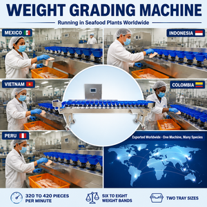 เครื่องชั่งคัดเกรด สแตนเลส 304 แบ่งเกรดน้ำหนักหลายระดับ <span class=keywords><strong>หอย</strong></span>แมลงภู่ <span class=keywords><strong>หอย</strong></span>ลาย สัตว์น้ำมีเปลือก โรงงานแปรรูปสัตว์น้ำ ห้องแปรรูป - Product Image 2