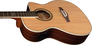EKO GUITARS - NXT A100CE NATURAL, guitare acoustique électrifiée de haute qualité, forme en coupe d'auditorium, système EKO G03, table en épicéa - Product Image 6