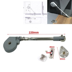 Charnière hydraulique à ressort à gaz pour porte battante, support de meuble, en alliage de zinc et acier, pour atelier, maison, tatami, salle à manger, avec bras de freinage - Product Image 3