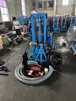 Nouvelle plateforme de forage de puits d'eau mobile sur roues, alimentée au diesel, 25 CV, avec une profondeur de forage maximale de 150 m