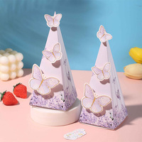 Personalisierte Geschenkbox für Kindertag und Hochzeit, Pyramidenform, Umweltfreundlich, Tragbar, Einzigartige Süßigkeitenbox mit Logo