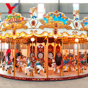 Carrusel de Lujo de 24 Asientos con Temática, para Interiores y Exteriores, con Caballos para Niños y Adultos, para Centros Comerciales y Parques de Atracciones - Product Image 2