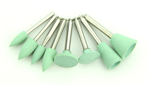 Fraises de polissage en silicone, granulométrie moyenne, de couleur rose, pour céramique, à usage manuel - Product Image 6