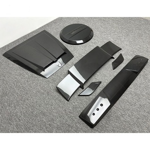 Pour Mercedes Classe <span class=keywords><strong>G</strong></span> W464 G63 <span class=keywords><strong>Brabus</strong></span> - G800 : Capot en carbone sec, lampe de toit, becquet arrière, cache-roue de secours, pièces de mise à niveau extérieures - Product Image 3