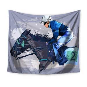 King size personnalisé fait cool <span class=keywords><strong>cheval</strong></span> <span class=keywords><strong>tapisserie</strong></span> d'impression pour la décoration intérieure - Product Image 2