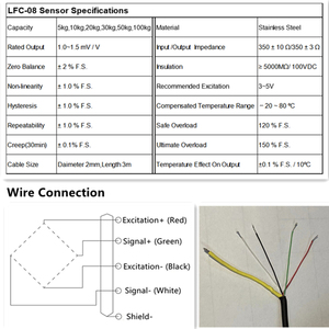 Máy Đo Biến Dạng Cảm Biến Lực Nén Thu Nhỏ 10Kg 100Kg Cho Nút Điều Khiển Công Nghiệp Loại Tải Trọng - Product Image 5
