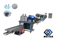 Machine de fabrication de granulés et flocons de bouteilles en PEHD à vis simple pour usine de production de moteurs et d'engins
