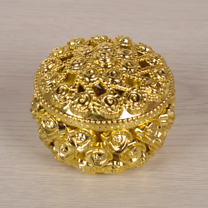 Nuovo stile bomboniere <span class=keywords><strong>per</strong></span> matrimonio a forma di rosa regalo di plastica scatola <span class=keywords><strong>per</strong></span> caramelle color <span class=keywords><strong>oro</strong></span> - Product Image 2
