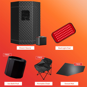 Sauna de Luz Roja con Vapor de 3L, Bañera de Hielo para Terapia de Frío, Sistema de Sauna Inteligente y Terapia de Frío para Deportistas y Adultos en Casa - Product Image 2
