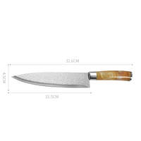 Hot Koop 8 ''Pro Rvs Koken Koksmes Met Ergonomisch Handvat Voor Snijden Vlees Fruit Groenten