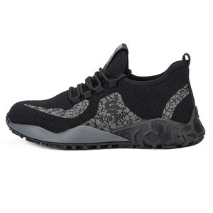 Diansen S3 LBX791 Kunden spezifische atmungsaktive Fly Knitted Pannen sichere schwarze Stahl kappe Sicherheits arbeits schuhe für Männer - Product Image 2