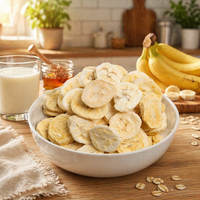 Fabrieksgroothandel Gedroogde Bananenplakjes Natuurlijk Zoet Knapperig Fruit Chips Zonder Toegevoegde Suiker Klaar om te Eten