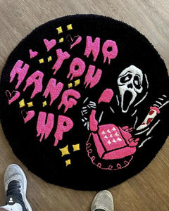 Nuevo diseño <span class=keywords><strong>Terror</strong></span> Halloween circular Baño sala de estar manta de noche alfombra - Product Image 5