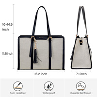 Sac à ordinateur LOVEVOOK, design luxueux et tendance, avec pochette assortie pour femmes, grande capacité, pour le bureau, les infirmières, l'école, sac à main pour ordinateur portable