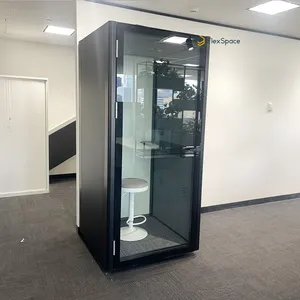 FlexSpace 2024, nuevo cubo interior de oficina, vidrio templado, silencio, oficina, cápsulas de llamadas telefónicas privadas para una persona