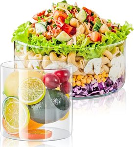 Lớn rõ ràng thủy tinh trái cây trifle và salad Bát lò vi sóng và máy rửa chén an toàn tùy chỉnh kỹ thuật cho bữa tiệc phục vụ - Product Image 4