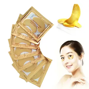 Private Label Hydraterende Whitening Anti-Rimpel Anti-Wallen Collageen Kristal Gouden Ooggel Masker