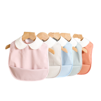 Bavoirs d'alimentation pour bébé en PU à manches courtes, résistants aux taches, faciles à nettoyer, antibactériens et écologiques – Collection 2026 en promotion