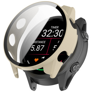 Protection d'écran en verre trempé ultra-fin, résistant aux rayures, de qualité supérieure, avec cadre robuste pour montre intelligente Garmin Forerunner - Product Image 2