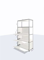 Mueble Modular de Acero Inoxidable Personalizable para Sala de Estar, Mueble para Recibidor, Mueble de Noche para Dormitorio