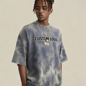 Camiseta de Hombre 100% Algodón Tejido, Lavado Ácido, Estilo Vintage, Hombros Caídos, Oversize, Streetwear, Hip Hop, Personalizable con Logotipo - Product Image 2