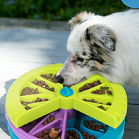 Bol à nourriture pour chien à alimentation lente, puzzle automatique à trois étages, durable, écologique, en plastique, pour usage intérieur, pour chats et chiens