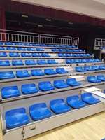 Chaises en plastique HDPE pour stade de football, terrain de sport, public - Century Star Sports certifiées BWF/ITF/FIBA, utilisation en extérieur/intérieur, garantie 5 ans