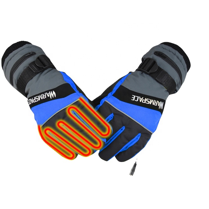 Зимние теплые перчатки с подогревом для рук, электрические термоперчатки с перезаряжаемой батареей, перчатки с подогревом для езды на велосипеде, лыжах, мотоцикле, перчатки