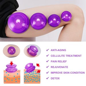 Conjunto de Ventosas de <span class=keywords><strong>Silicone</strong></span> Personalizadas com Logotipo para Massagem Facial e Terapia a Vácuo - Product Image 2