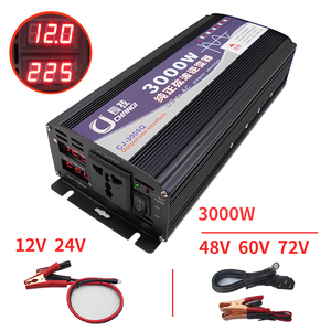 Inversor de Corriente de Onda Sinusoidal Pura de Alta Calidad de 12V 24V a 110V 220V AC, 600W 1000W 3000W, con Pantalla LCD - Product Image 5