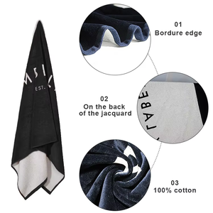 Asciugamano da Bagno Turco di Lusso 100% Cotone di Alta Qualità, Jacquard Ultra Assorbente, Senza Sabbia, Super Spesso, ad Asciugatura Rapida, Ecologico per <span class=keywords><strong>Piscina</strong></span> - Product Image 2