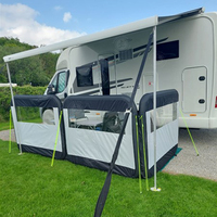 Coupe-vent modulaire à 3 panneaux pour l'extérieur, le camping, la colonne d'air et le mur.