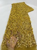 Robe de mariée moderne de luxe en maille brodée de paillettes, motif animalier, écologique, 100 % polyester, pour mariée transfrontalière