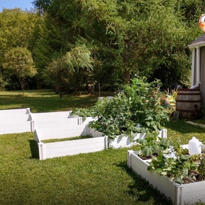 Fentech 4x4 Lits de jardin surélevés en vinyle pour fleurs, vente en gros - Product Image 3