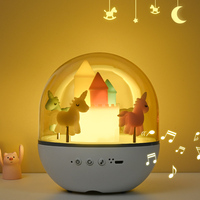 Lampe d'ambiance rotative avec télécommande, minuterie, 8 haut-parleurs musicaux intégrés, lampe d'ambiance LED pour la chambre à coucher, décoration de la maison