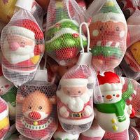 Petit cadeau de Noël décoratif, jouet anti-stress souple, Père Noël et sapin de Noël en dessin animé, jouet à presser pour soulager le stress, cadeau de vacances